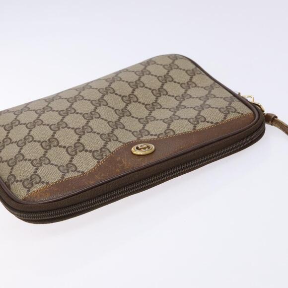 GUCCI GG Supreme Web Sherry Line Shoulder Bag Pvc Beige 97 02 068 - Picture 6 of 13